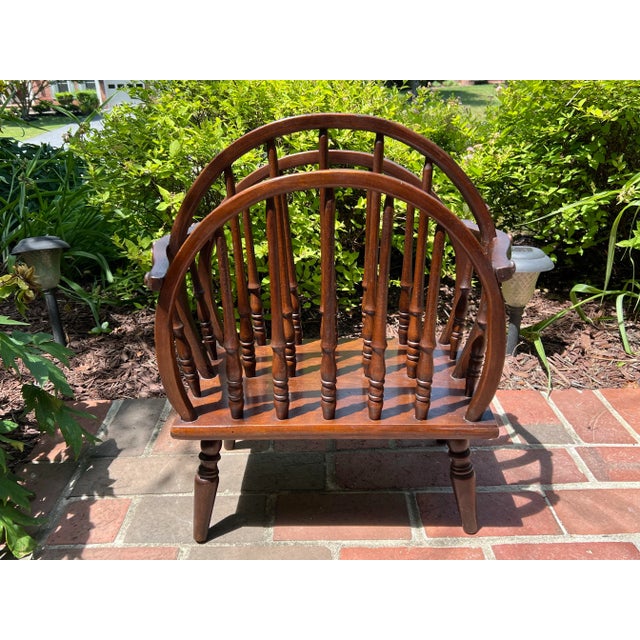 Early 20th Century English Windsor Style Triple Hoop and Turned Spindle ...
