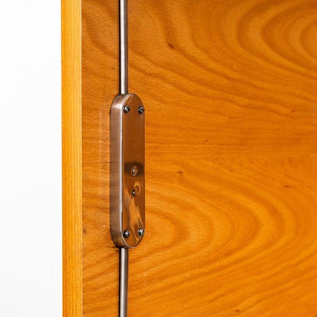 Wood Mid-Century Red Door Open Wardrobe from UP Zavody, 1960s For Sale - Image 7 of 11