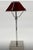 Rechargeable Steel Lamp with Leather Lampshade by Borges For Sale - Image 4 of 4