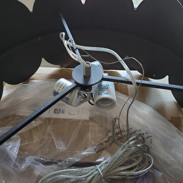 Contemporary 3-Light Pendant Lamp by Uttermost From Zooey Collection For Sale In Pittsburgh - Image 6 of 9