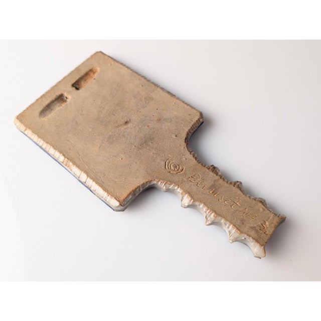 Ceramic French Stoneware Wall Mirror in the style of Les Argonautes, 1970s For Sale - Image 7 of 12