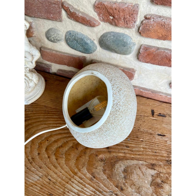 French Organic Ceramic Rock Table Lamp by Dora Cazenave, 1970s For Sale - Image 6 of 7