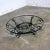 Black Vintage Rustic Spanish Revival Style Coffee Table Hand Wrought Iron Round With Glass Top For Sale - Image 8 of 17