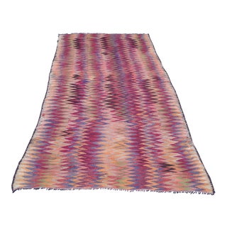 Handmade Vintage Kilim - 2′8″ × 8′2″ For Sale