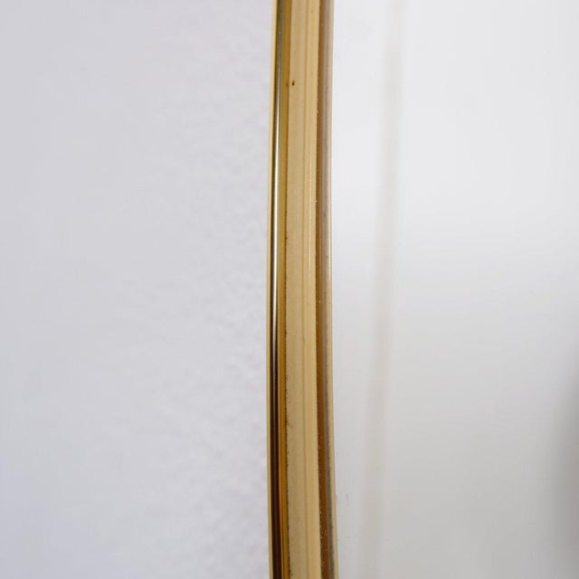 Gold Mid-Century Modern Rearview Wall Mirror, 1960s For Sale - Image 8 of 11