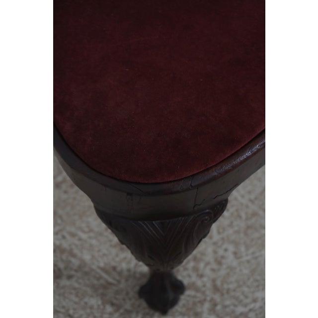 Antique 18th Century Queen Anne Ball & Claw Mahogany Side Chair For Sale - Image 11 of 18
