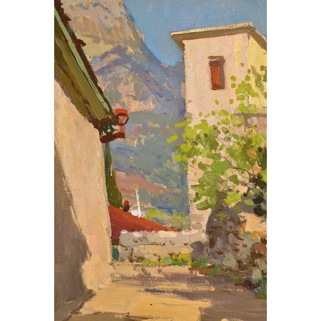 Street in Hurzuf, 1967, Oil on Cardboard, Framed For Sale - Image 3 of 11