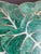 Metal 1980s Tessellated Green Stone Monstera Leaf Wall Mirror For Sale - Image 7 of 12
