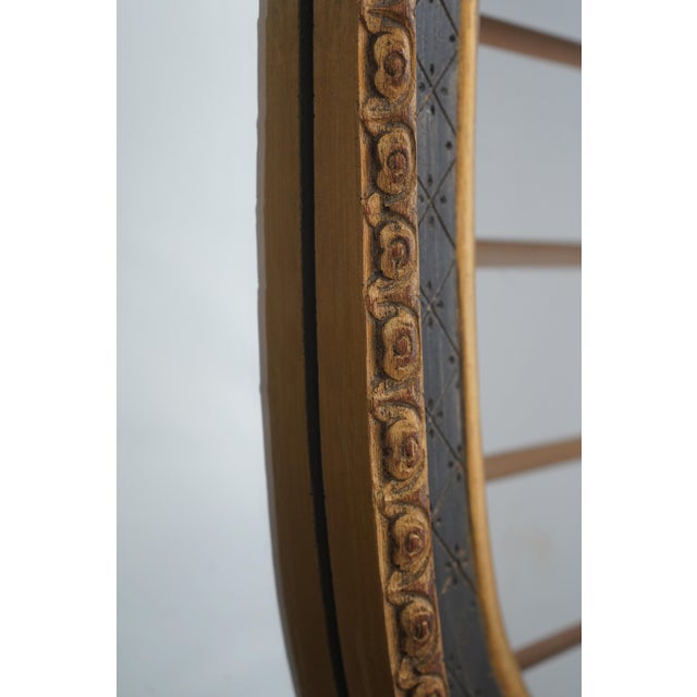Louis XV Style Black & Gold Wall Mirror For Sale - Image 4 of 10