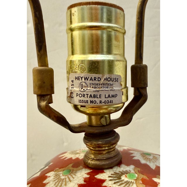 Japanese Porcelain Table Lamp by Heyward House For Sale - Image 10 of 14