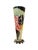 Hand-painted and signed ceramic studio vase "Lydia." Features a stylized woman in gold sunglasses and yellow hair against...
