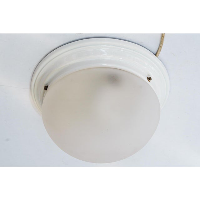 Bauhaus Porcelain Ceiling Lamp, 1920s For Sale - Image 3 of 11