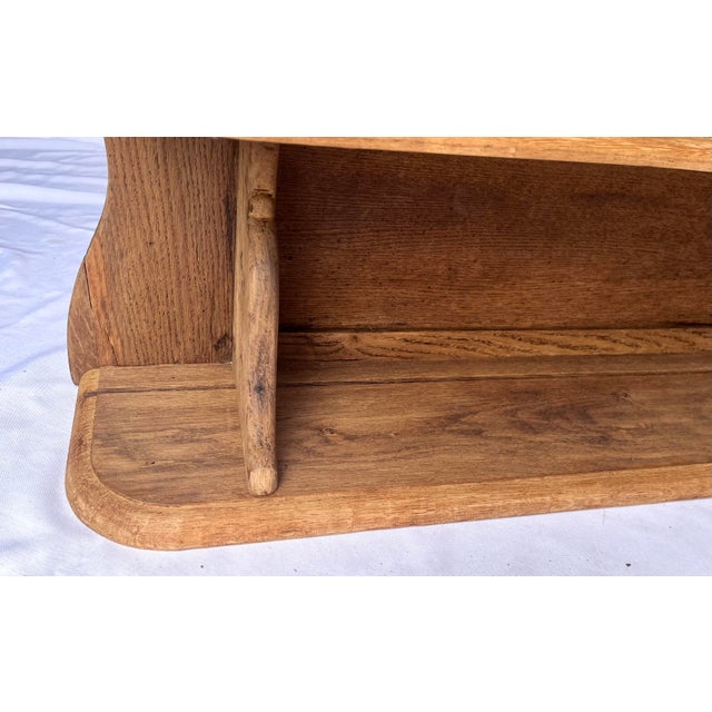 Brown Early 1900s French Pine Plate Rack/Wall Shelves For Sale - Image 8 of 14