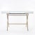 Cosimo Desk with White Mat Lacquer and Glass Top by Marco Zanuso Jr. for Adentro, 2017 For Sale - Image 4 of 13