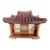 Vintage Japan Korea Handmade Wood Hanok Geisha House Table Lamp For Sale