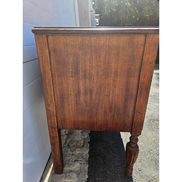 Jacobean Vintage Tomlinson Jacobean Revival Oak Server / Sideboard For Sale - Image 3 of 15