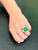 Green Agl Certified Minor Traditional 15Ct Colombian Emerald & Diamond Ring 18k Unisex For Sale - Image 8 of 8