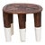 Black & White Carved Nupe Stool For Sale