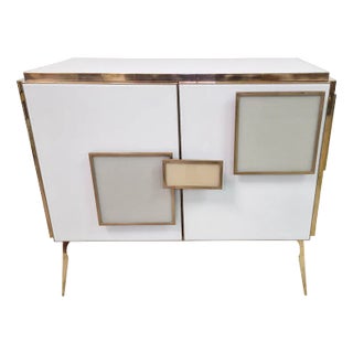 Credenza 2 Glass Doors, 1990s For Sale