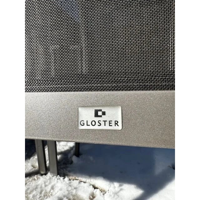 Silver Set of 10 Gloster Outdoor Dining Chairs For Sale - Image 8 of 10