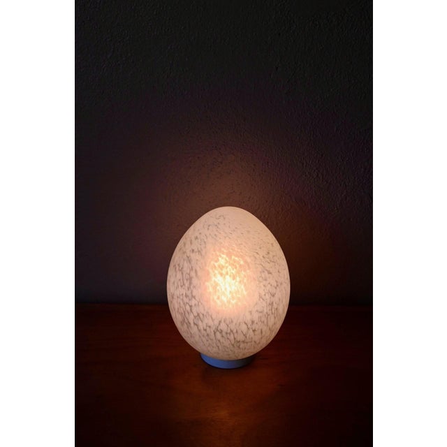 Italian Table Lamp in Speckled Blown Glass, 1970s For Sale - Image 4 of 9