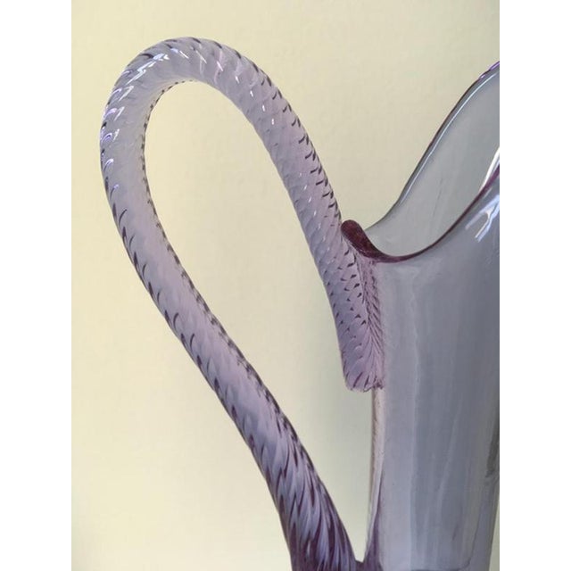 Purple Postmodern Murano Glass Bottle, Italy, 1960s For Sale - Image 8 of 18