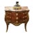 French Louis XV Bombe Commode With Marble Top, Burl Veneers & Gilt Bronze Ormolu Mounts For Sale