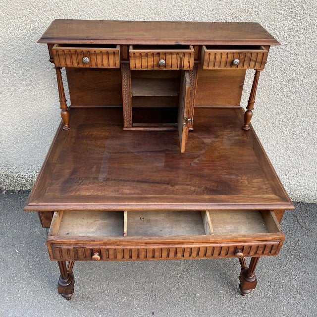 Antique Tiered Office Desk, 1900s For Sale - Image 10 of 12