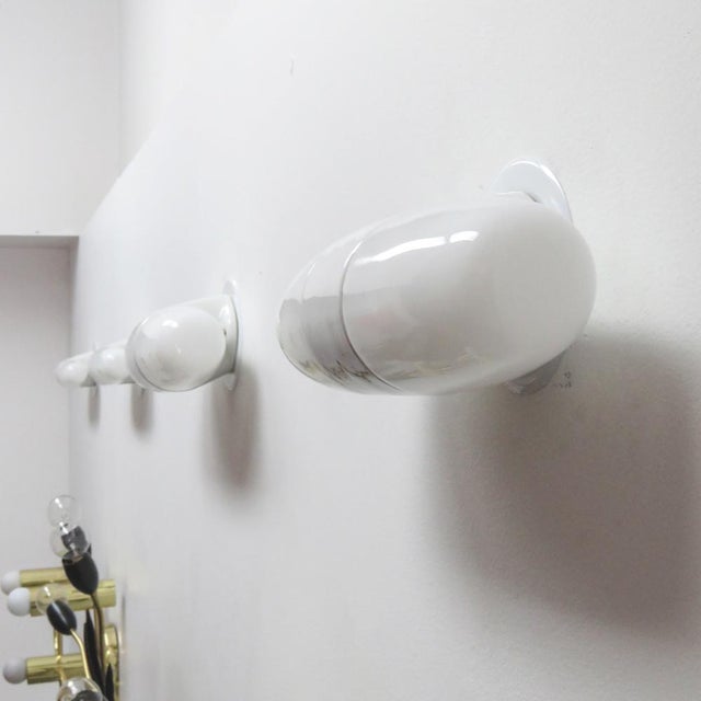 Large Wagenfeld Double Wall Lights, 1950 For Sale In Los Angeles - Image 6 of 11