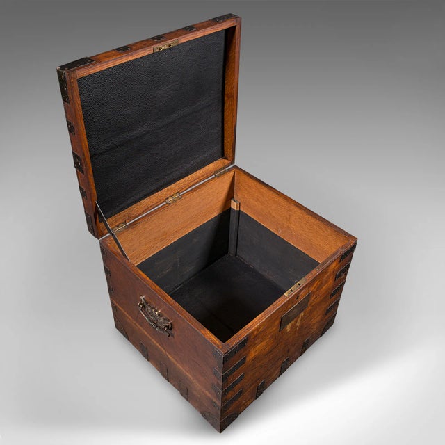 1880's Antique Fitted Silver Chest For Sale - Image 9 of 12