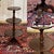 19th century mahogany 3-tier pedestal table - H=76cm, Diam=39cm.