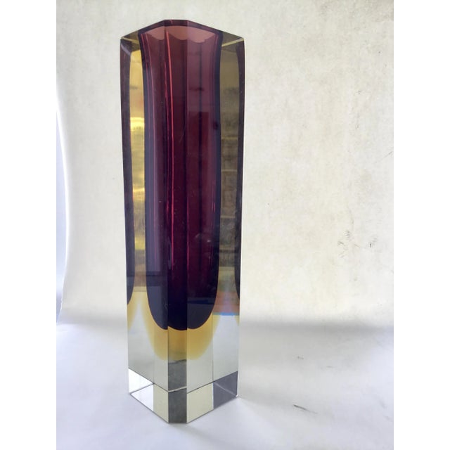 1980s Vintage Murano Glass Vase For Sale - Image 10 of 10