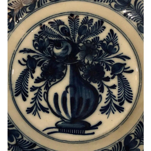 Traditional 18th Century Vintage Delft Plate For Sale - Image 3 of 5