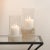 Jamie Young Charlotte Stacked Hurricane with Alabaster Base, Tall For Sale - Image 4 of 12