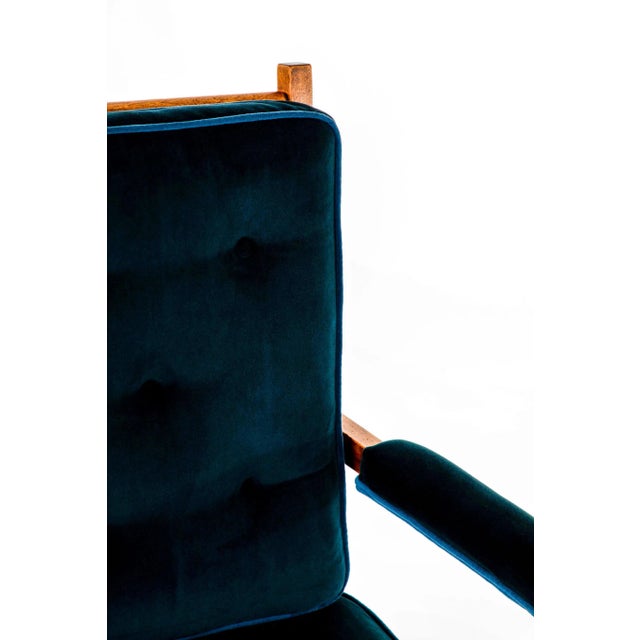 Black Mahogany Show Frame Lounge Chair For Sale - Image 8 of 11