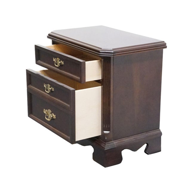 Bassett Furniture Eden House Solid Cherry Traditional Style 26" Nightstand 2083-0270 For Sale In Kansas City - Image 6 of 13