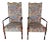 Antique Centennial Period Sheraton Style Mahogany Fireside Arm Chairs - a Pair For Sale