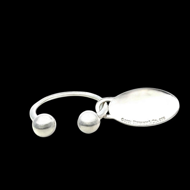 Authentic Tiffany & Co Estate Hanging Ornament Keychain Sterling Silver TIF814 Newly polished and lightweight is...