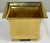 Vintage Postmodern Square Brass Cachepot Planter For Sale - Image 9 of 11