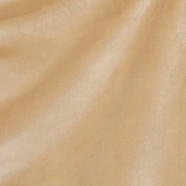 Schumacher Alistair Indoor/Outdoor Velvet Fabric In Beige For Sale