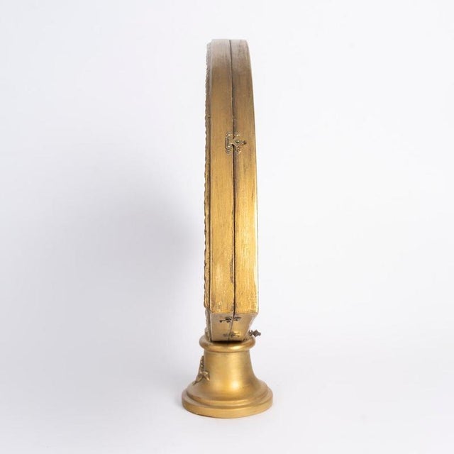 Louis XV Fan Displayed in a Carved Wooden Stand, 18th Century For Sale - Image 6 of 8
