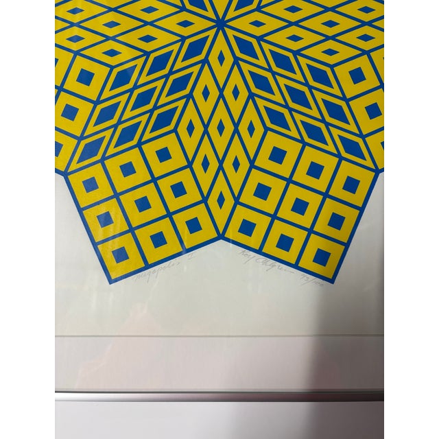 Roy Ahlgren 1980s Geometric Limited Edition Art For Sale - Image 4 of 5
