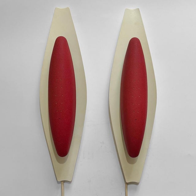 Modernist Model 8787 Wall Lamps from Böhlmarks, Sweden, 1950s, Set of 2 For Sale - Image 11 of 11