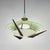 Metal UFO Pendant Light with Teak Details from Stilnovo For Sale - Image 7 of 12