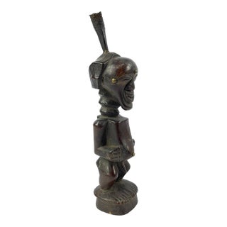 Early 20th Century Songye Nkishi Power Fetish Miniature Figure For Sale