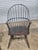 Black Late 20th Century Pair of Pennsylvania House Sack Back Windsor Arm Chairs Black Finish For Sale - Image 8 of 9