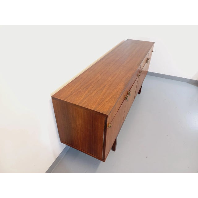 Vintage Scandinavian Sideboard in Rosewood & Brass from String 1960s For Sale - Image 6 of 11