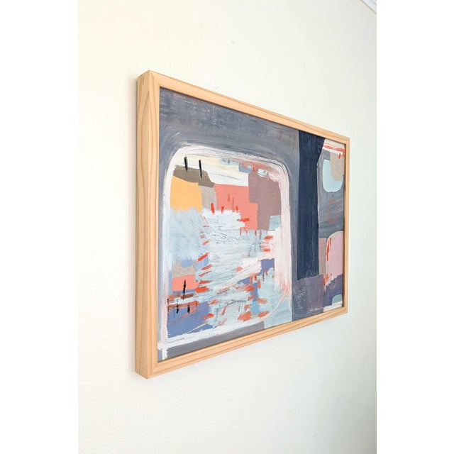 Contemporary "Wild West" Abstract Oil Painting on Linen by Anne Abueva For Sale - Image 3 of 7