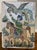 Exquisite Vintage Persian Qajar Style Ceramic Tile: Prince on Horseback For Sale - Image 16 of 16