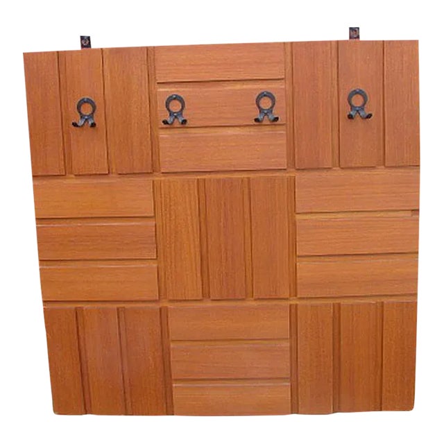 Vintage Teak Wardrobe Rack, 1960s For Sale